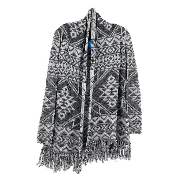 INC International Concepts Black & White Classic Cardigan | Cotton Material - Picture 1 of 6